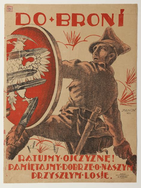 Polski antybolszewicki plakat propagandowy z 1920 roku
