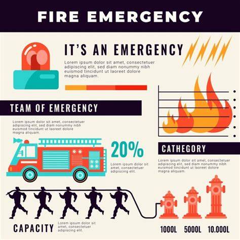 Infographic of a fire truck with its operational number elements highlighted
