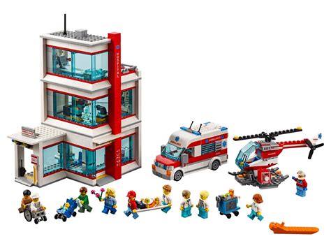 Tematyczne zdjęcie przedstawiające akcję LEGO City z policją i strażą pożarną