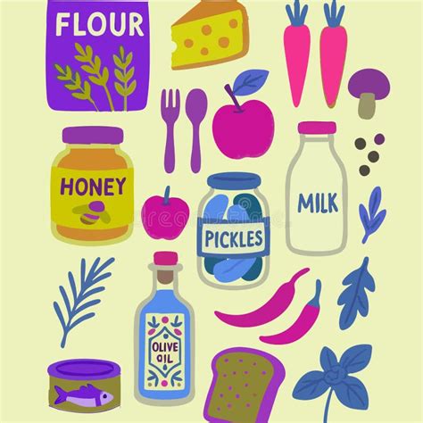 Photo showing local products from Rzgów: mushrooms, milk bottle, fresh bread