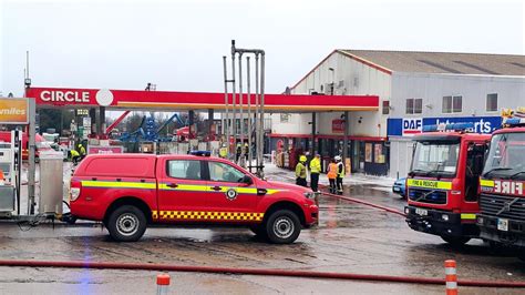 Thematic photo of emergency services at a gas station incident