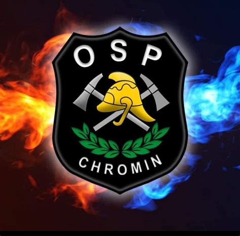 Rysunek przedstawiający historyczną remizę OSP Chromin