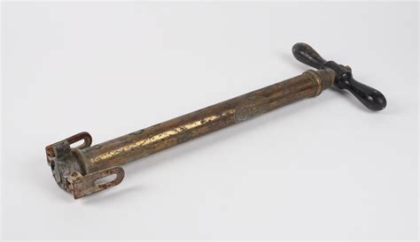 Photo of the reconstructed hand pump (sikawka) in a museum or display