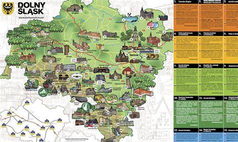 mapa Dolnego Śląska z zaznaczeniem Ziemi Kłodzkiej