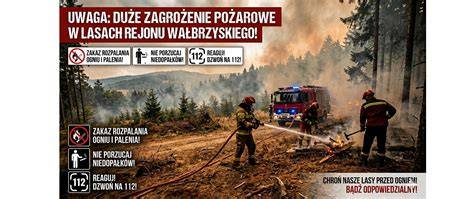 Zdjęcie przedstawiające akcję gaśniczą z udziałem jednostek straży pożarnej i śmigłowców