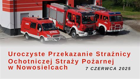 fotografia wozów strażackich OSP Nowosielce w garażu, w tym Jelcz GBA i quad ratowniczy CAN-AM
