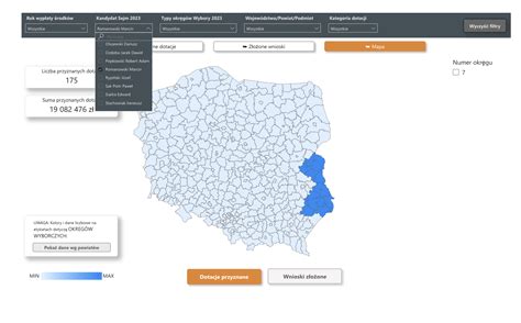 interaktywna mapa dotacji Funduszu Sprawiedliwości