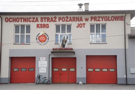 infografika przedstawiająca rozkład dotacji na remonty remiz OSP w Łódzkiem