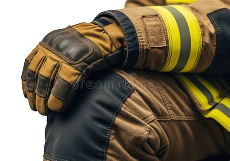 Thematic photo of a firefighter wearing protective gloves