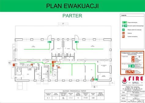 Mapa poglądowa rozmieszczenia ostrzegaczy pożarowych w budynku użyteczności publicznej