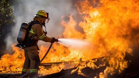 Thematic photo of firefighters extinguishing a large fire in an old mill at dusk, with smoke and flames visible