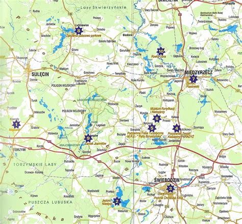 Zestawienie pożarów samochodów w Lubuskiem - mapa incydentów