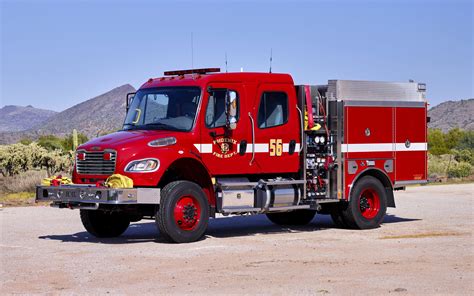 Thematic photo of a modern fire truck 4x4 with rescue equipment