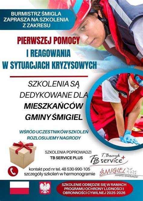 Infografika przedstawiająca zestawienie umiejętności strażackich: pierwsza pomoc, reagowanie w sytuacjach kryzysowych, opanowanie w stresie.