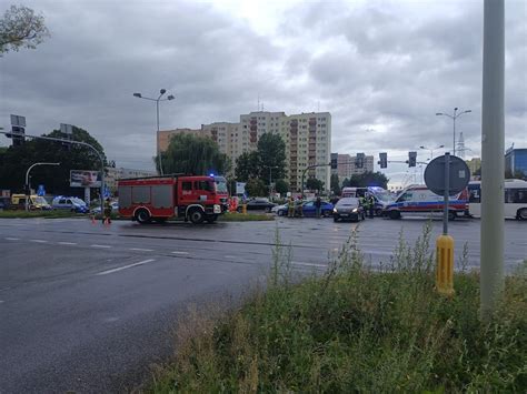 Miejsce zdarzenia z pożarem samochodu policyjnego, Łódź