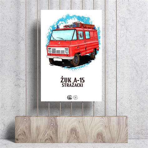 Grafika przedstawiająca historyczny plakat strażacki