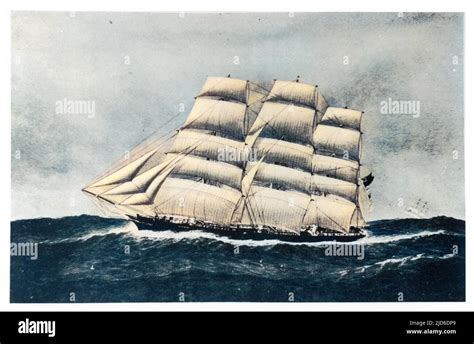 The Cutty Sark clipper in full sail