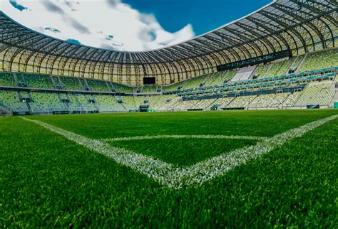 Zdjęcie zniszczonej murawy Volksparkstadion po inwazji kibiców