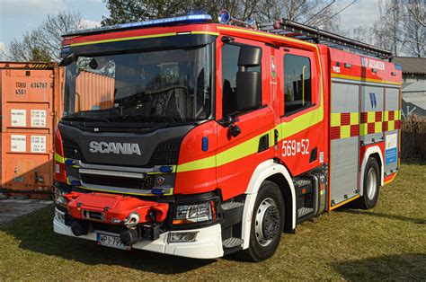 Zdjęcie nowoczesnej Scanii P360 OSP Garwolin
