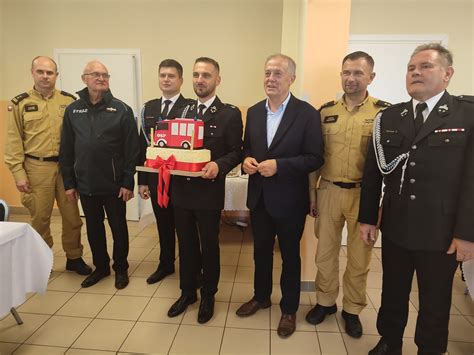 Fotografia z uroczystości jubileuszowych OSP Bielany