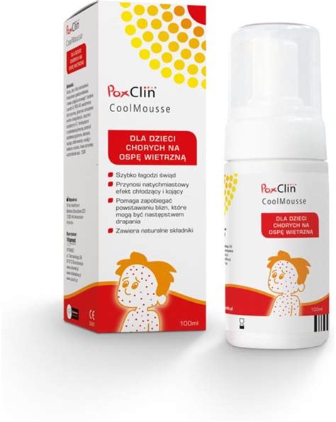 kolaż produktów farmaceutycznych na ospę wietrzną (pianki, pudry, żele)