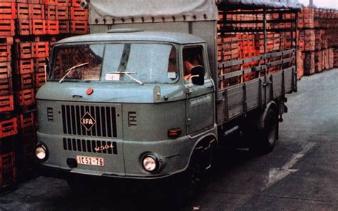 Historical photo of IFA W50L production line