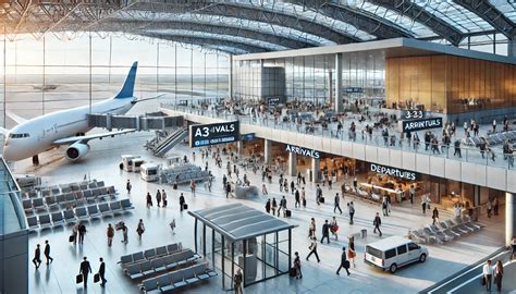 Zdjęcie nowoczesnego terminala lotniska BER po otwarciu