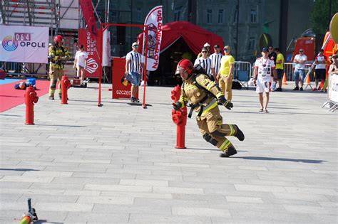 Infografika toru przeszkód w zawodach Toughest Firefighter