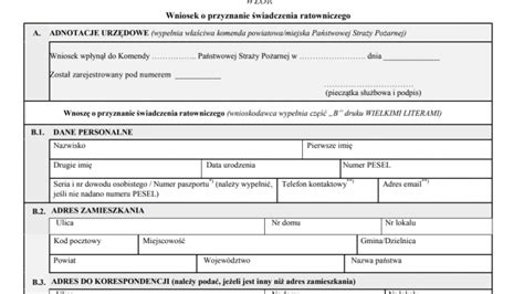 Proces składania wniosku o świadczenie ratownicze dla strażaków OSP