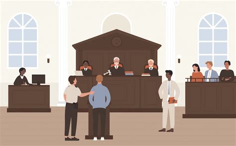 ilustracja sali sądowej