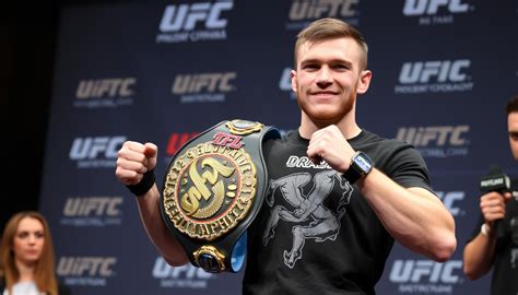 Michał Oleksiejczuk z pasem mistrzowskim TFL