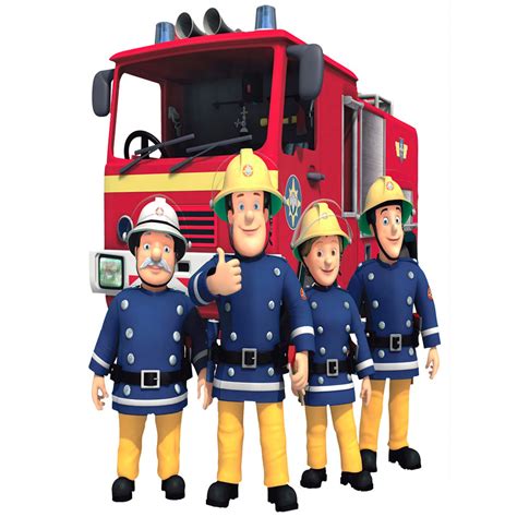 Strażak Sam w akcji z wozem strażackim