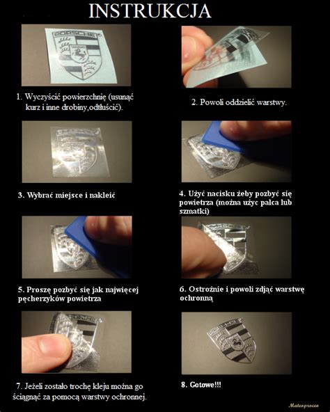 Instrukcja krok po kroku naklejania folii samoprzylepnej