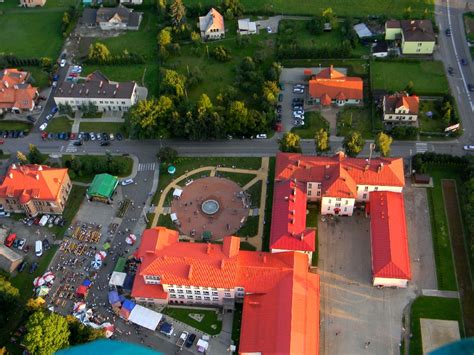 zdjęcie lotnicze wsi Bronów