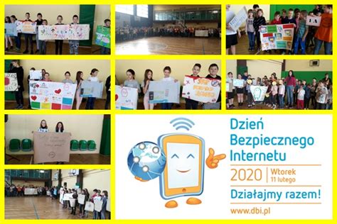 Uczniowie podczas zajęć związanych z Dniem Bezpiecznego Internetu w szkole