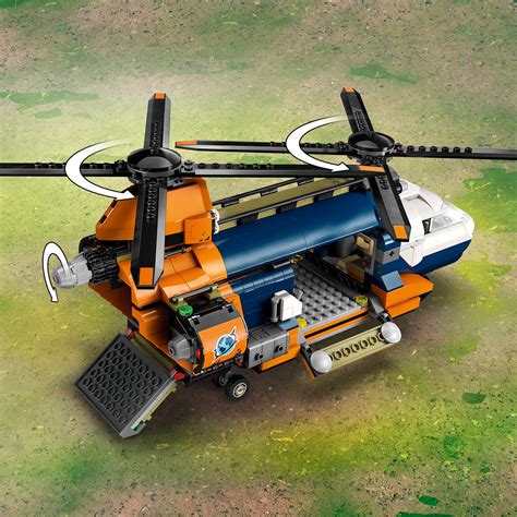 Zabawkowy helikopter Wallaby w barwach straży pożarnej z elementami ratunkowymi