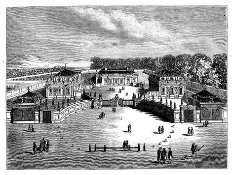 Ilustracja przedstawiająca płonący Pałac Tuileries w 1871 roku