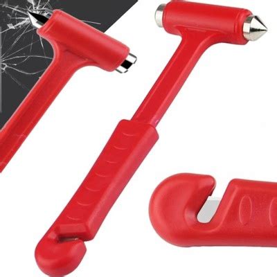 Zdjęcie przedstawiające zbijak do szyb i nóż do pasów bezpieczeństwa