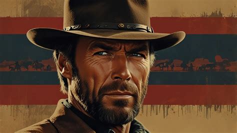 Portret młodego Clinta Eastwooda