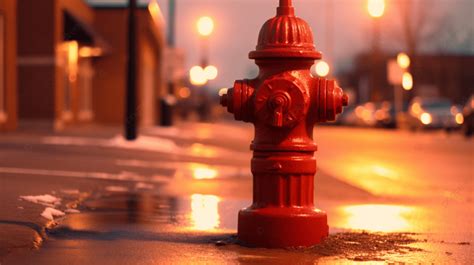 Thematic photo of a red fire hydrant on a city street