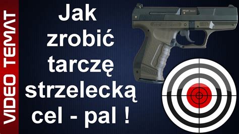 Grafika przedstawiająca tarczę strzelecką lub symboliczny karabinek sportowy