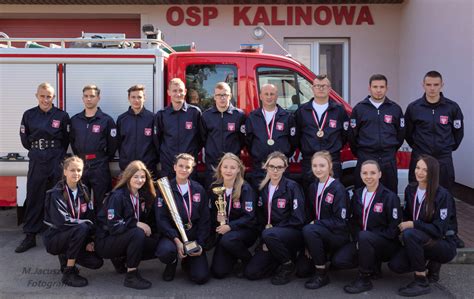 Drużyna OSP Kalinowa w akcji podczas ćwiczenia bojowego
