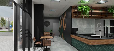 Wizualizacja lokalu usługowego w centrum Góry Puławskiej