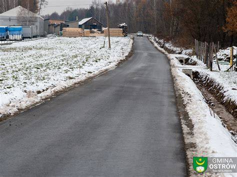 Zdjęcie drogi powiatowej w rejonie Kozodrzy lub gminy Ostrów