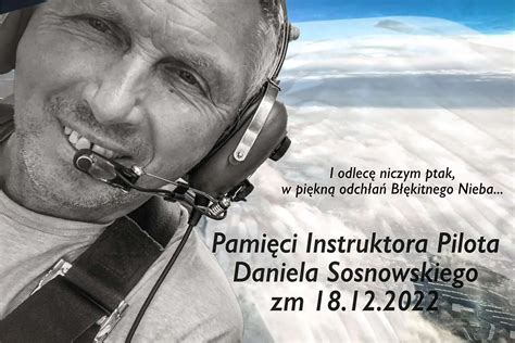 Portret Andrzeja Gawrona, doświadczonego pilota i instruktora lotniczego
