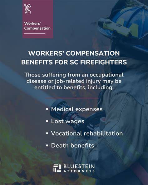 Infographics showing benefits and rights for OSP firefighters