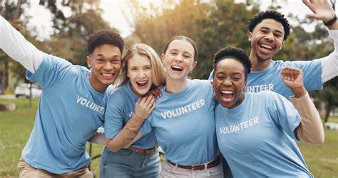 Thematic photo of OSP volunteers smiling after a successful action or training