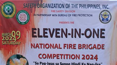 Thematic photo of a fire brigade competition in action