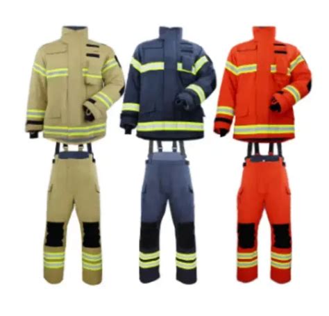 Infographic showing different layers and components of a firefighter's combat uniform