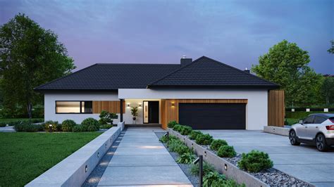 zdjęcie spalonego parterowego domu, widoczne ślady dymu i zniszczenia